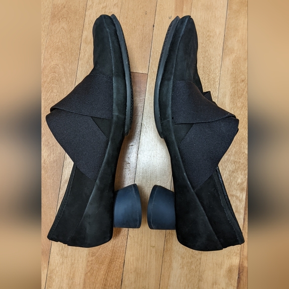 Camper Shoes - Women's Camper Black Slip-On Low Block Heel Loafers